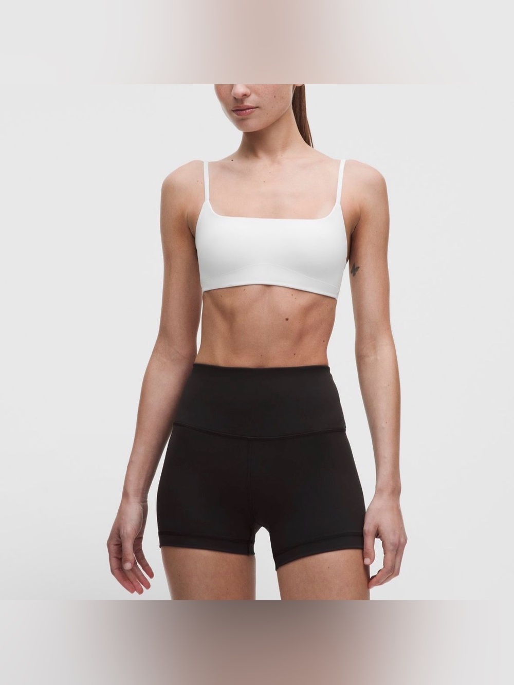 Lululemon Like a Cloud Spaghetti Strap Bra Sz 10 Light Support White NWT
